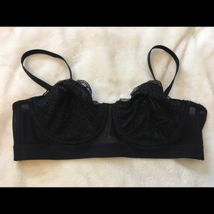 Lively convertible black lace bra.